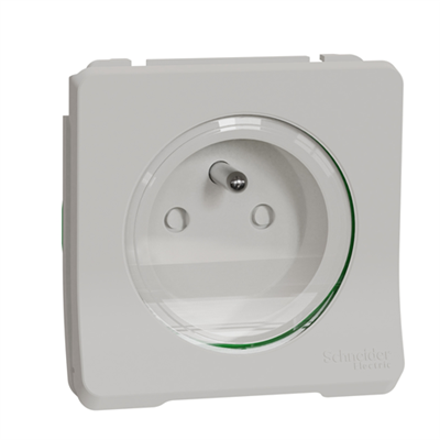 SCHNEIDER MUREVA STYL - Prise de courant 2p+t composable blanc ip55 - MUR39133