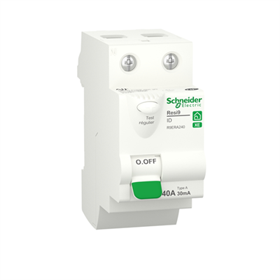 SCHNEIDER RESI9 - interrupteur differentiel auto 2x40A type A 30MA - R9ERA240