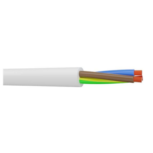 Couronne de 50 m de câble blanc VVF 3G1.5