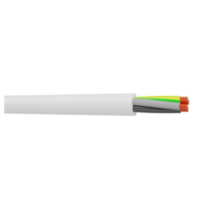 Couronne de 50 m de câble blanc VVF 4G0.75