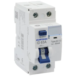 EUR'OHM - Interrupteur différentiel 2x63A 30mA type AC - 23763