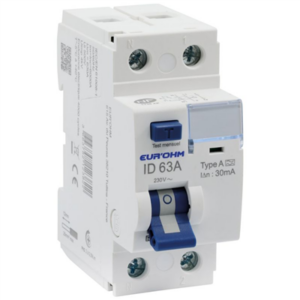 EUR'OHM - Interrupteur différentiel 2x63A 30mA type A - 23853